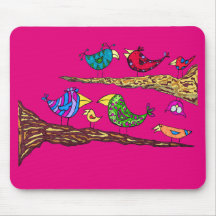 Bird Talk Mouse Pad