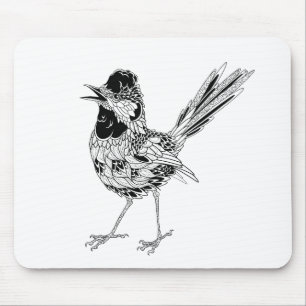 Bird Tattoo Mouse Pad