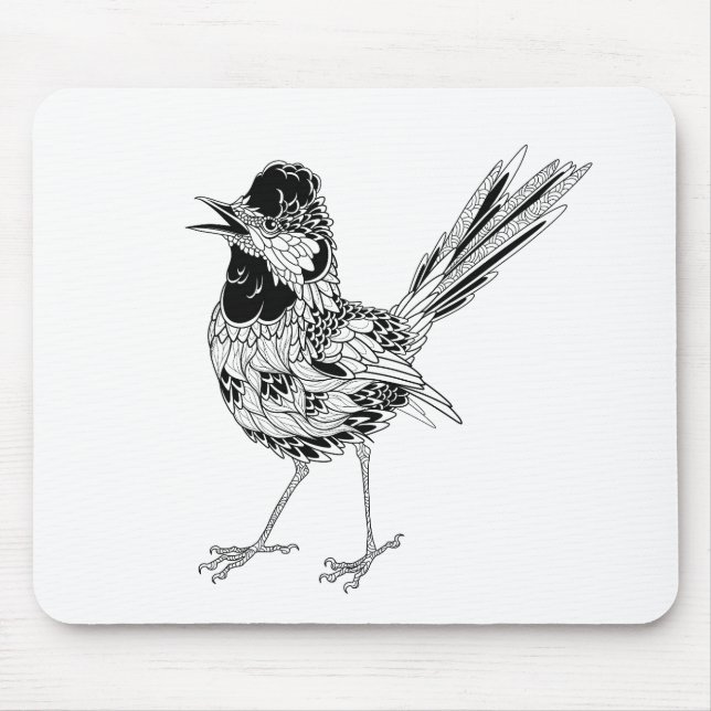 Bird Tattoo Mouse Pad (Front)