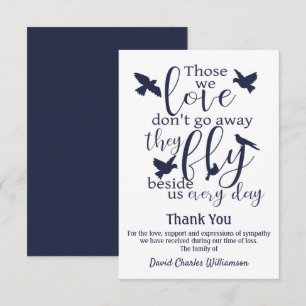 Bird Thank You Funeral Fly Beside Us Sympathy