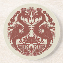 Bird-Things Sandstone Coaster