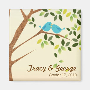 Bird Tree Save the Date Magnet