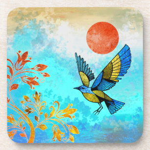 Bird Tree Sun Coaster