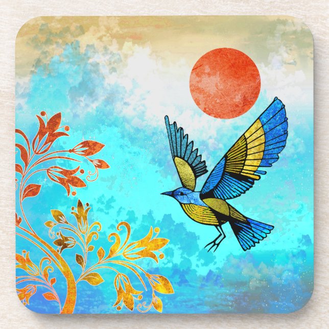Bird Tree Sun Coaster (Front)