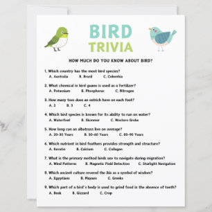 Bird Trivia Game