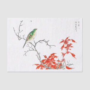Bird Tropical Vintage Art Tissue Paper