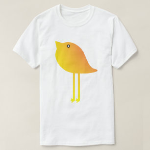 Bird Vector Yellow T-Shirt