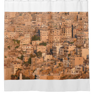 Bird view on Arab city. Amman. Jordan. Middle East