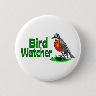 Bird Watcher 2 Inch Round Button