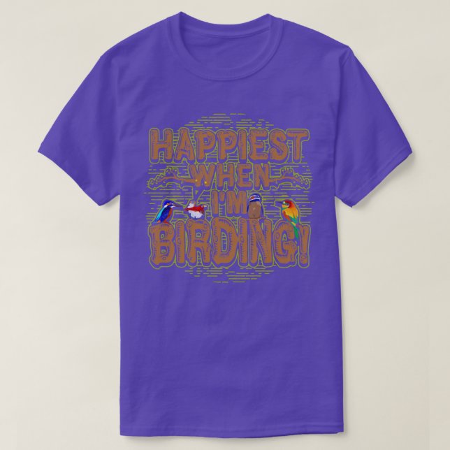 Bird Watcher Birding Gift  T-Shirt (Design Front)