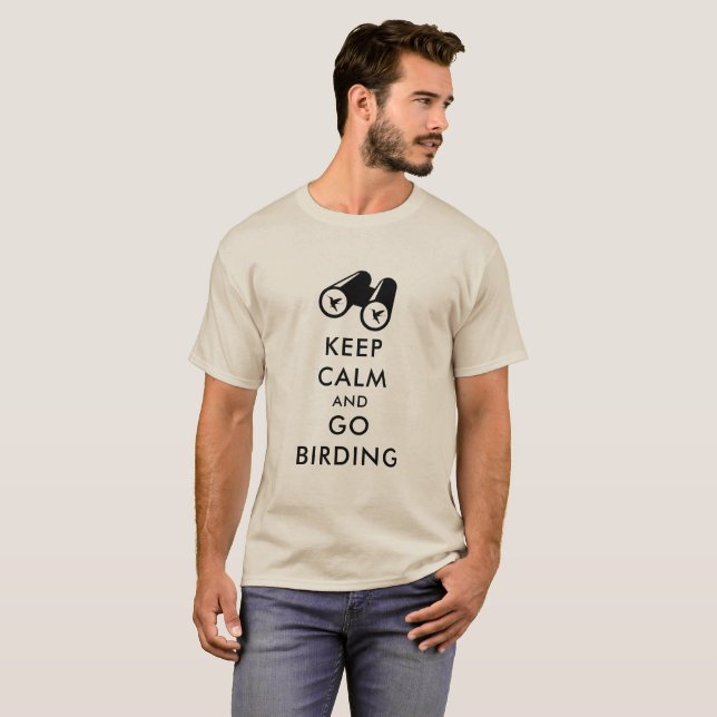 Bird Watcher Go Birding T-Shirt (Front Full)