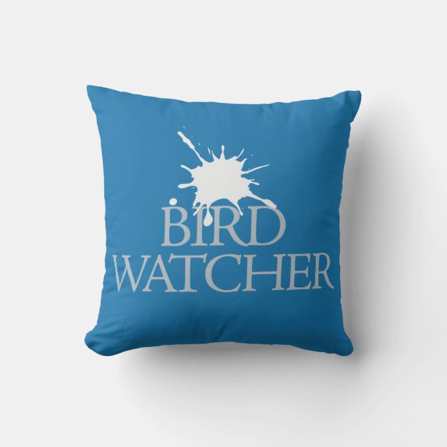 Bird Watcher Throw Pillow (Front)