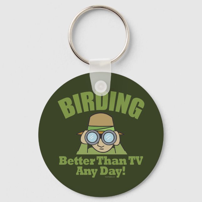 Bird Watching, Birding Keychain (Front)