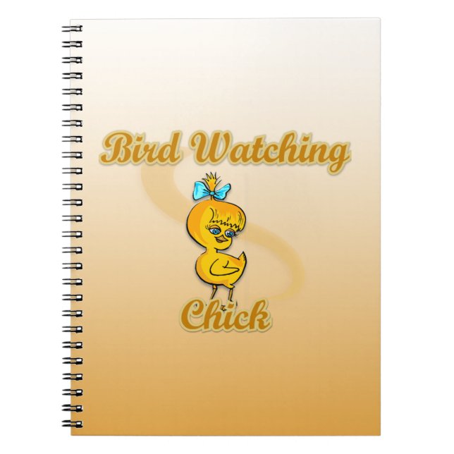Bird Watching Chick Notebook (Front)