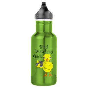 Bird Watching Chick Text 532 Ml Water Bottle