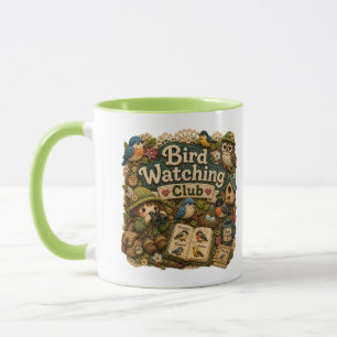 Bird Watching Club Accent Mug Cute Bird Lover Co
