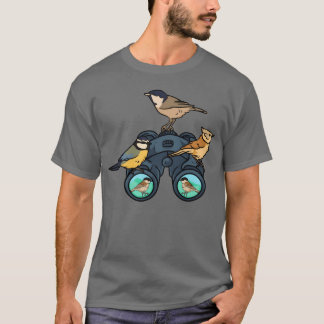 Bird Watching Lover Binoculars Ornithologist gift T-Shirt