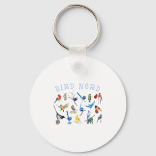 Bird Watching Nerd Birdwatching Birds Lover Cute F Keychain