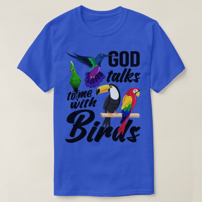 Bird Watching Ornithologist God Faith Bird Nerd  1 T-Shirt (Design Front)