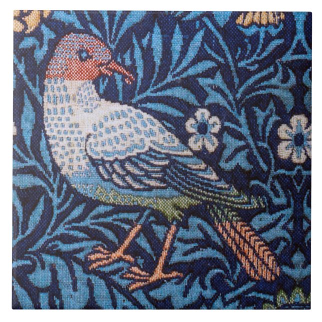 Bird, William Morris Tile (Front)