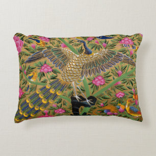 Bird with a Hundred Eyes Accent Pillow