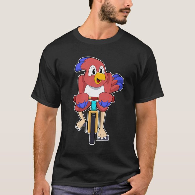 Bird with Bicycle T-Shirt (Front)