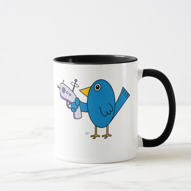 Bird with Raygun - Mug (Right)