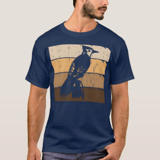 Bird Woodpecker Art Budgie Hummingbird Parrot vint T-Shirt