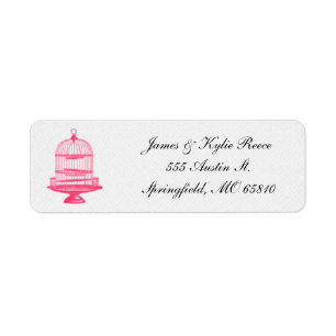 Birdcage Return Address Labels