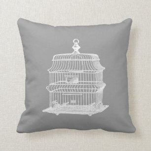 Birdcage Throw Pillow