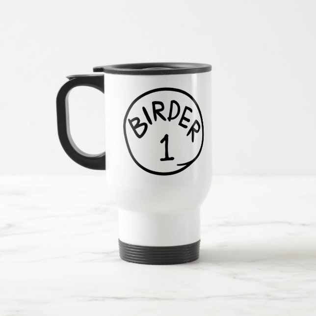 Birder 1 travel mug (Left)
