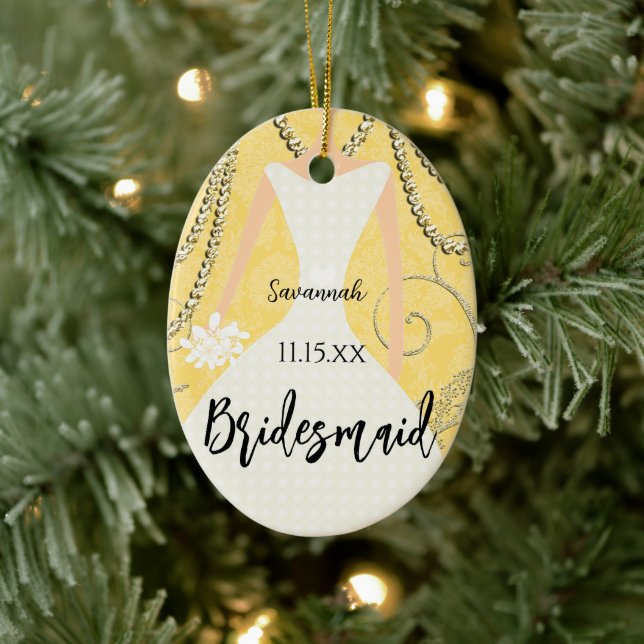 Birdesmaid Gifts You Choose Colours Ceramic Ornament (Tree)