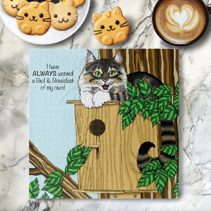 Birdhouse Bed Breakfast Cat Jigsaw Puzzle