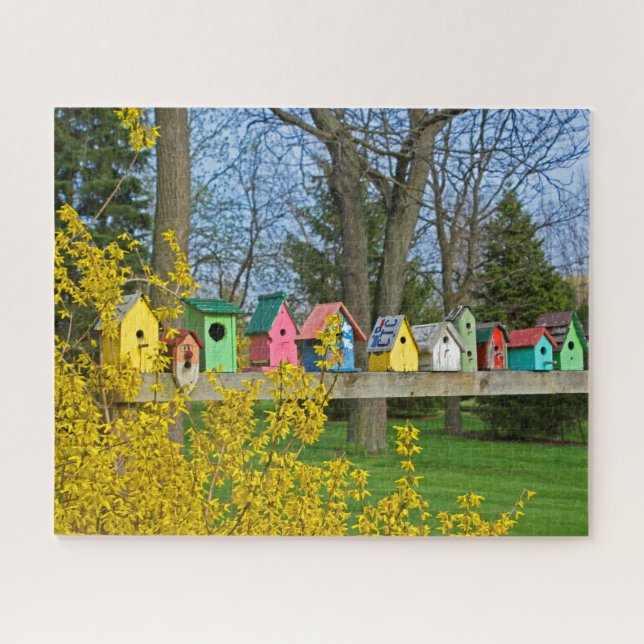 Birdhouse Boulevard Jigsaw Puzzle (Horizontal)
