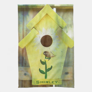 Birdhouse by Shirley Taylor Kitchen Towel