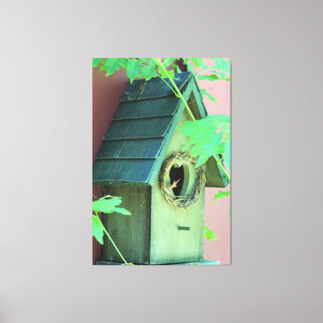 Birdhouse Canvas Art (Front)