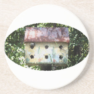 Birdhouse Edited Coaster