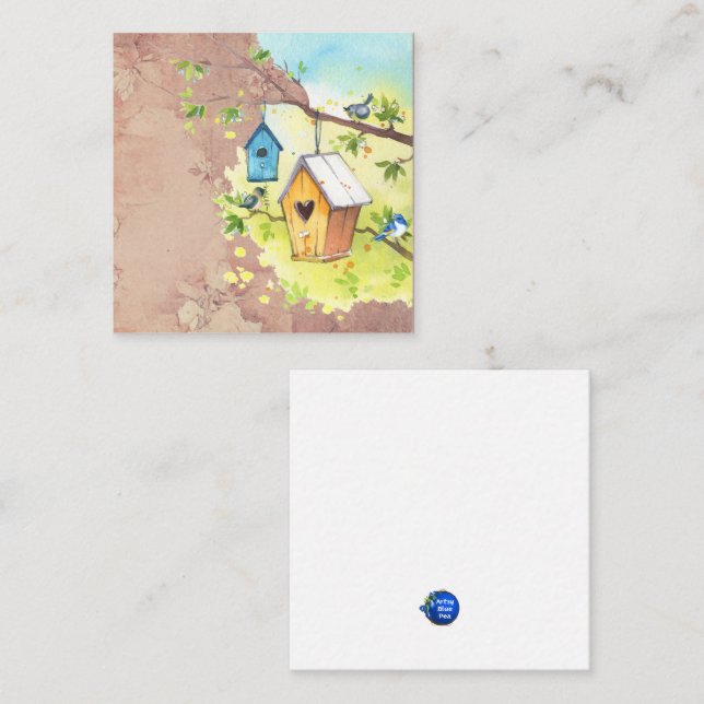 Birdhouse Enclosure Card (Front/Back)