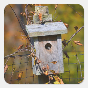 Birdhouse In Autumn Sticker