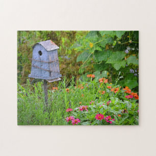 Birdhouse In The Garden Jigsaw Puzzle