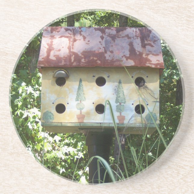 Birdhouse in the Sun Coaster (Front)