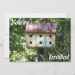 Birdhouse Invitation
