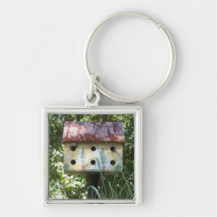 Birdhouse Keychain