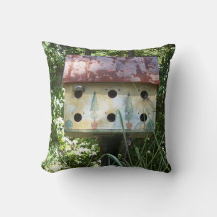 Birdhouse Throw Pillow