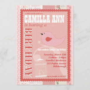 Birdie Birthday Party Invitation