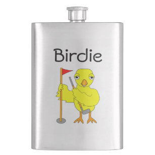 Birdie Golfer Chick Hip Flask