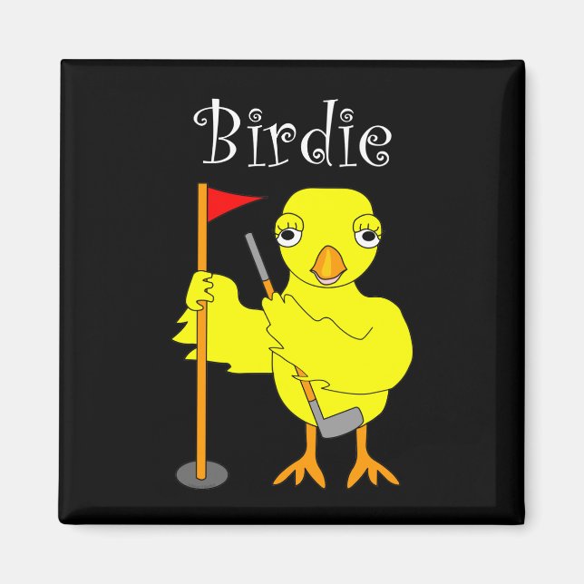 Birdie Golfer Chick Magnet (Front)