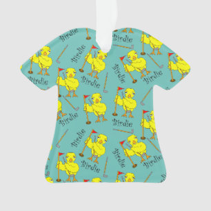 Birdie Golfer Chick Ornament