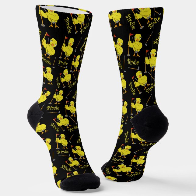 Birdie Golfing Chick  Tank Top Socks (Angled)