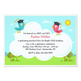 cute kindergarten graduation invitations